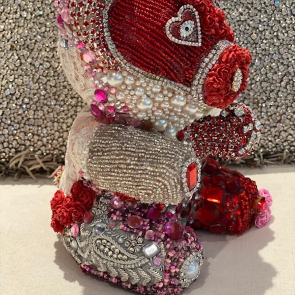 Jeweled Teddy Bears.  designed for Valentines Day - Picture 3 of 12